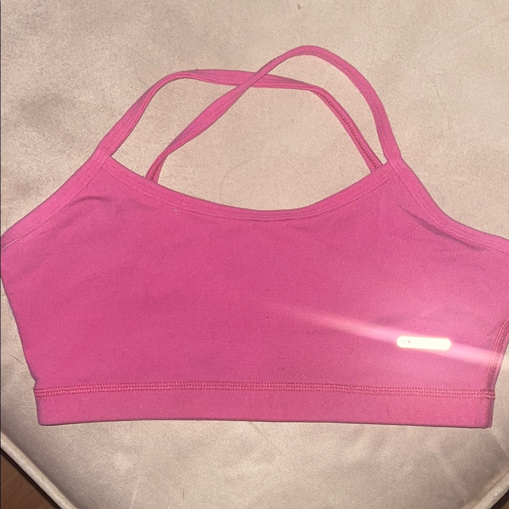 One Tooth Pink Sports Bra